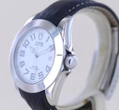 Thumbnail von Tudor Prince Date Classic Lederband white Dial Stahl 39mm B+P rar