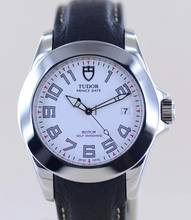 Thumbnail von Tudor Prince Date Classic Lederband white Dial Stahl 39mm B+P rar