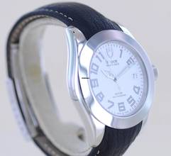 Thumbnail von Tudor Prince Date Classic Lederband white Dial Stahl 39mm B+P rar