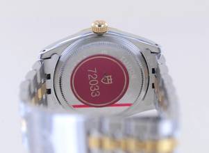 Thumbnail von Tudor Prince Oysterdate 32mm Lady white roman Dial Stahl-Gold selten NOS ungetragen