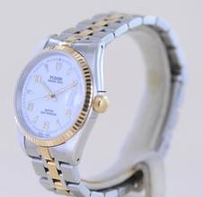 Thumbnail von Tudor Prince Oysterdate 32mm Lady white roman Dial Stahl-Gold selten NOS ungetragen