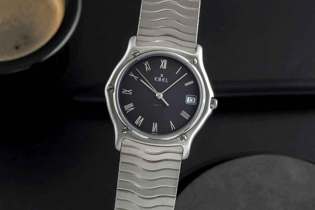  Ebel Sport Classic Sport Stahl Quarz Herrenuhr Ref. E9187141 Papiere 1999 Klassiker 