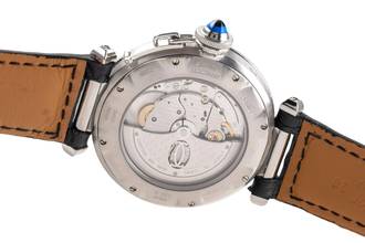 Thumbnail von Cartier Pasha GMT Power Reserve Automatik Stahl Herrenuhr Ref. W3103755