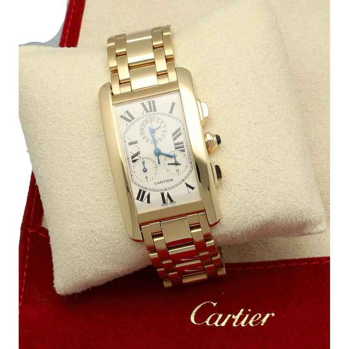  Cartier Tank Américaine 18k yellowgold Ref. 1730 Service papers 
