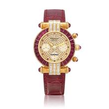 Thumbnail von Chopard Imperiale 18Kt.Yellowgold Ruby/Diamonds Factory Setting Top Condition with box 33mm Quartz rare Piece