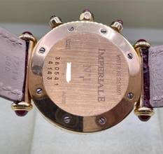 Thumbnail von Chopard Imperiale 18Kt.Yellowgold Ruby/Diamonds Factory Setting Top Condition with box 33mm Quartz rare Piece