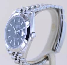 Thumbnail von Rolex Datejust 41 black Dial B+P 126300 Jubiléband Top Klassiker