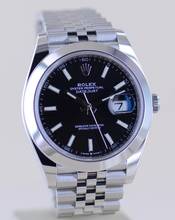 Thumbnail von Rolex Datejust 41 black Dial B+P 126300 Jubiléband Top Klassiker