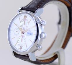 Thumbnail von IWC Portofino Chronograph Golden Hands silver Dial Dresswatch 42mm B+P Top