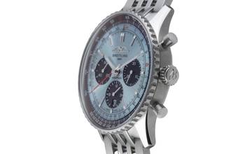 Thumbnail von Breitling Navitimer 01 Chronograph 43 Eisblau Ref. AB0138241C1A1 B&P