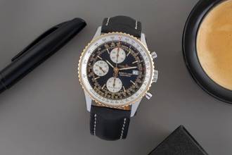 Thumbnail von Breitling Old Navitimer Chronograph Stahl Gold Automatik Herrenuhr Ref. D13022