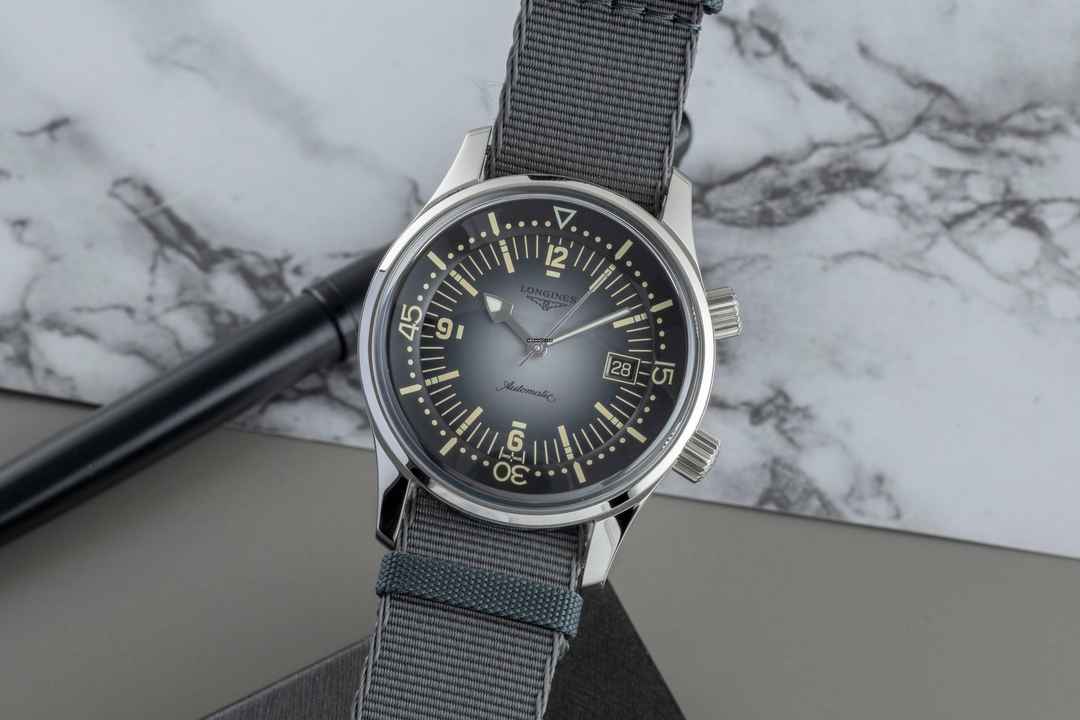  Longines Legend Diver Stahl Automatik Herrenuhr Ref. L3.774.4.70.2 B&P 2025 