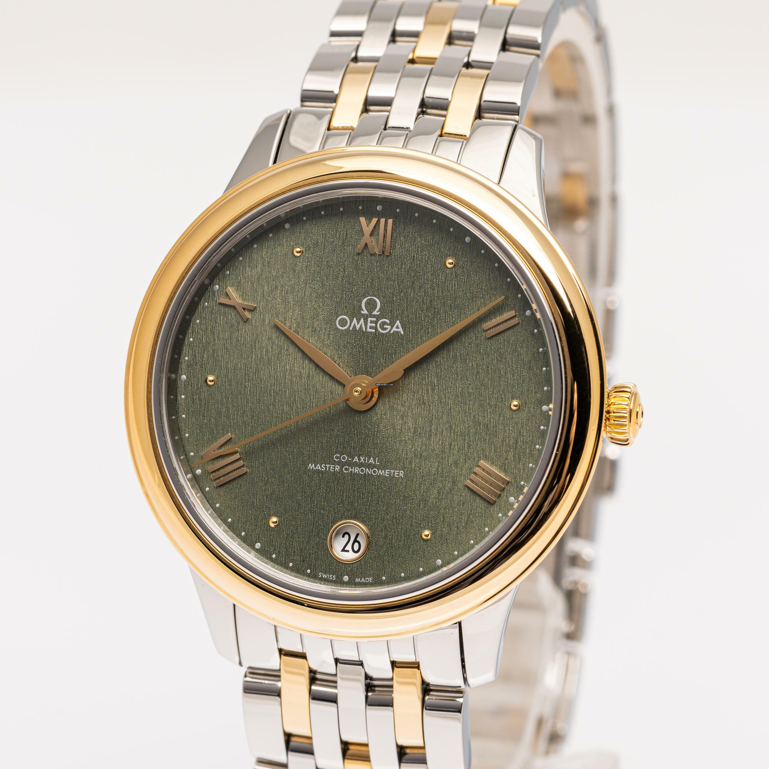 Omega De Ville Prestige – 434.20.34.20.10.001 – Steel Gold 34 – like NEW – 08/2024 Full Set