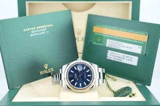 Thumbnail von Rolex Datejust II Blue Dial - With Box And Papers - 116334 2016