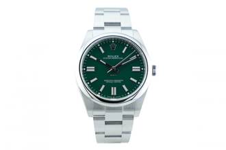 Thumbnail von Rolex Oyster Perpetual 41 Green Dial - With Box And Papers - 124300 2022