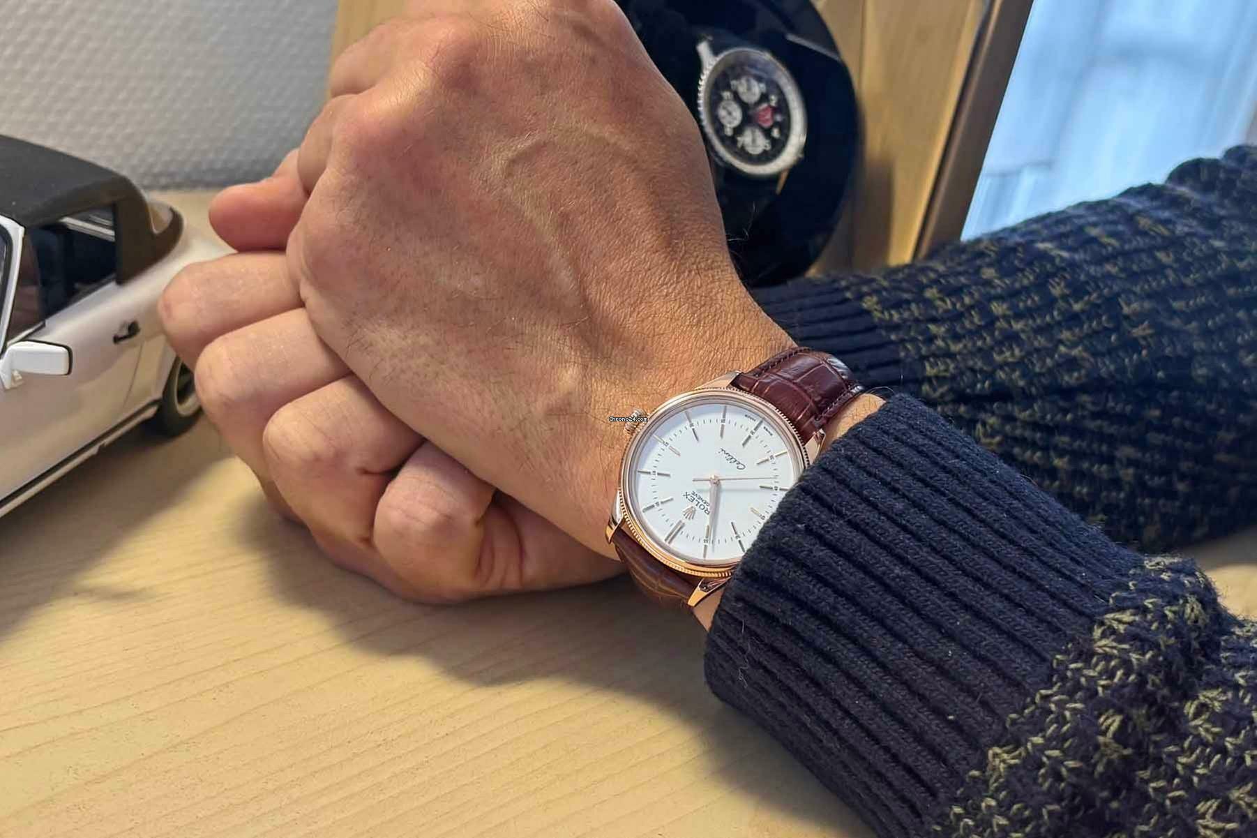 Rolex Cellini Time 50505 Rosé Gold perfektes Fullset aus 2018
