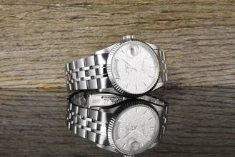 Thumbnail von Tudor Prince Date 76214 Stahl / Weißgold top Bezel - Full Set