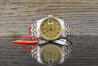 Thumbnail von Tudor Prince Date Day 76213 Automatik Stahl / Gold - Linen Dial - Zertifikat