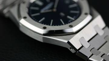 Thumbnail von Audemars Piguet Royal Oak Jumbo Blue Jumbo Extra Thin - like New - Fullset - 04/2016