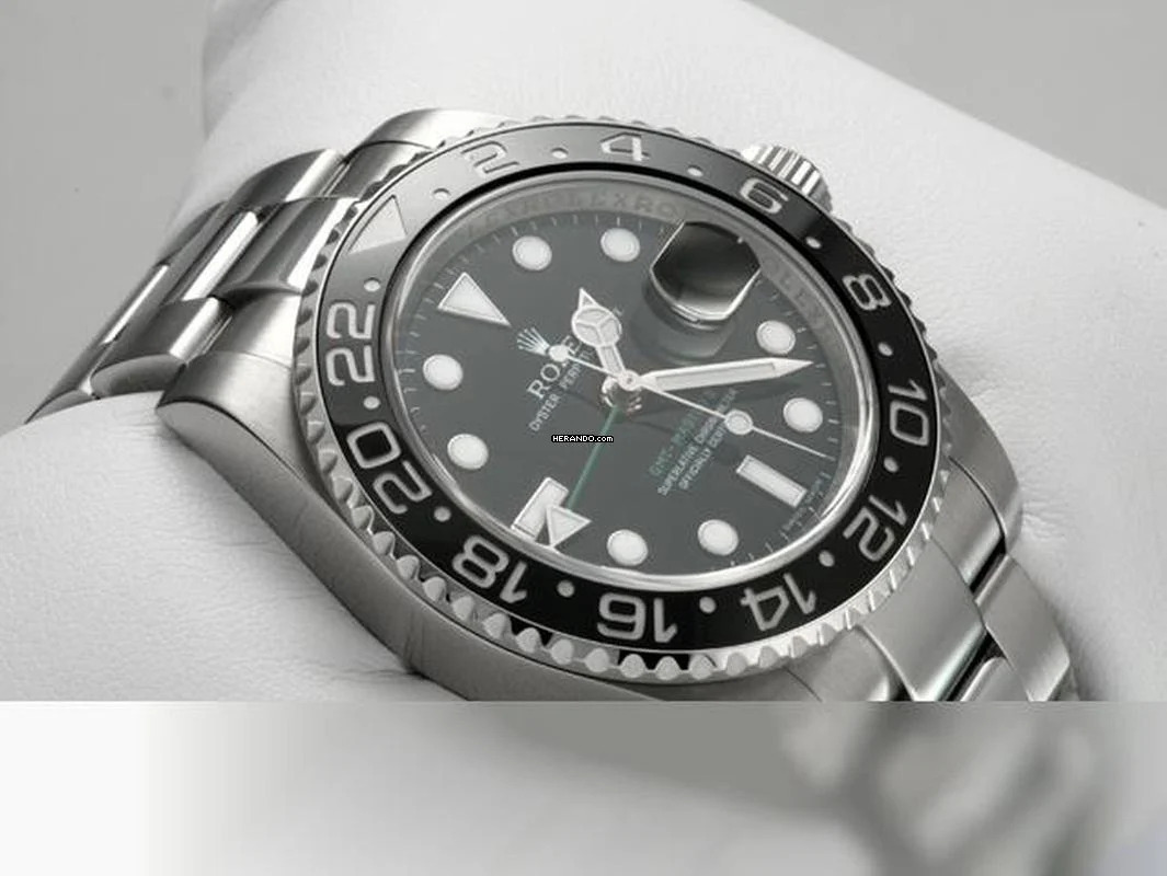Rolex GMT-Master II 116710ln 2008 Edelstahl Automatik Stahl Stainless Steel Oyster-band Chronometer Black Dial