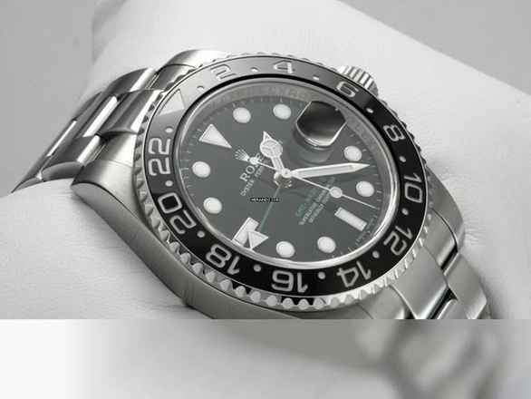  Rolex GMT-Master II 116710ln 2008 Edelstahl Automatik Stahl Stainless Steel Oyster-band Chronometer Black Dial 