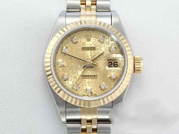  Rolex Lady-Datejust Edelstahl Gelbgold 750 Diamanten Automatik Stainless Steel 18kt Yellow Gold Stahl Jubilé-band Chronometer Oyster 