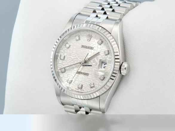  Rolex Datejust 36 36mm 16234 2004 Stahl Weissgold 750 Diamanten Automatik 