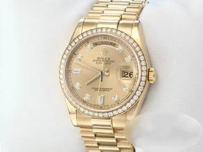 Thumbnail von Rolex Day-Date 36 36mm 118348 2008 Gelbgold 750 Diamanten Automatik 18kt Yellow Gold President-band Chronometer Oyster