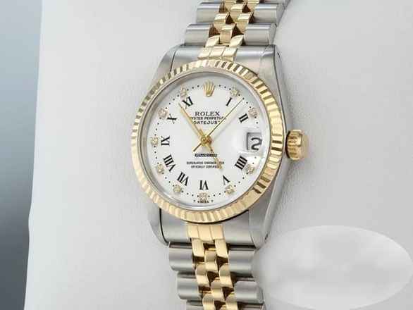  Rolex Datejust 31 Medium Stahl Gelbgold 750 Diamanten Automatik Stainless Steel 18kt Yellow Gold Stahl Jubilé-band Chronometer Oyster White Dial 