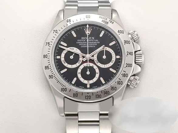  Rolex Daytona 16520 Zenith Edelstahl 1993 Chronograph Automatik Stahl Chrono Stainless Steel Oyster-band Chronometer Black Dial 