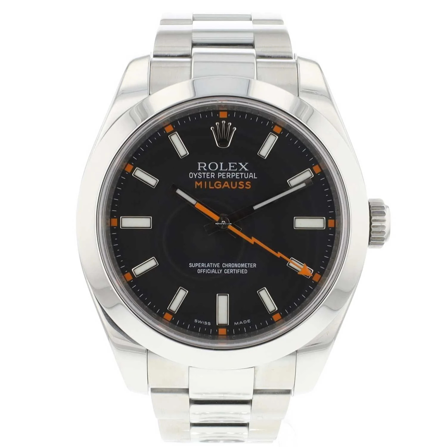  Rolex Milgauss Black Dial 116400 