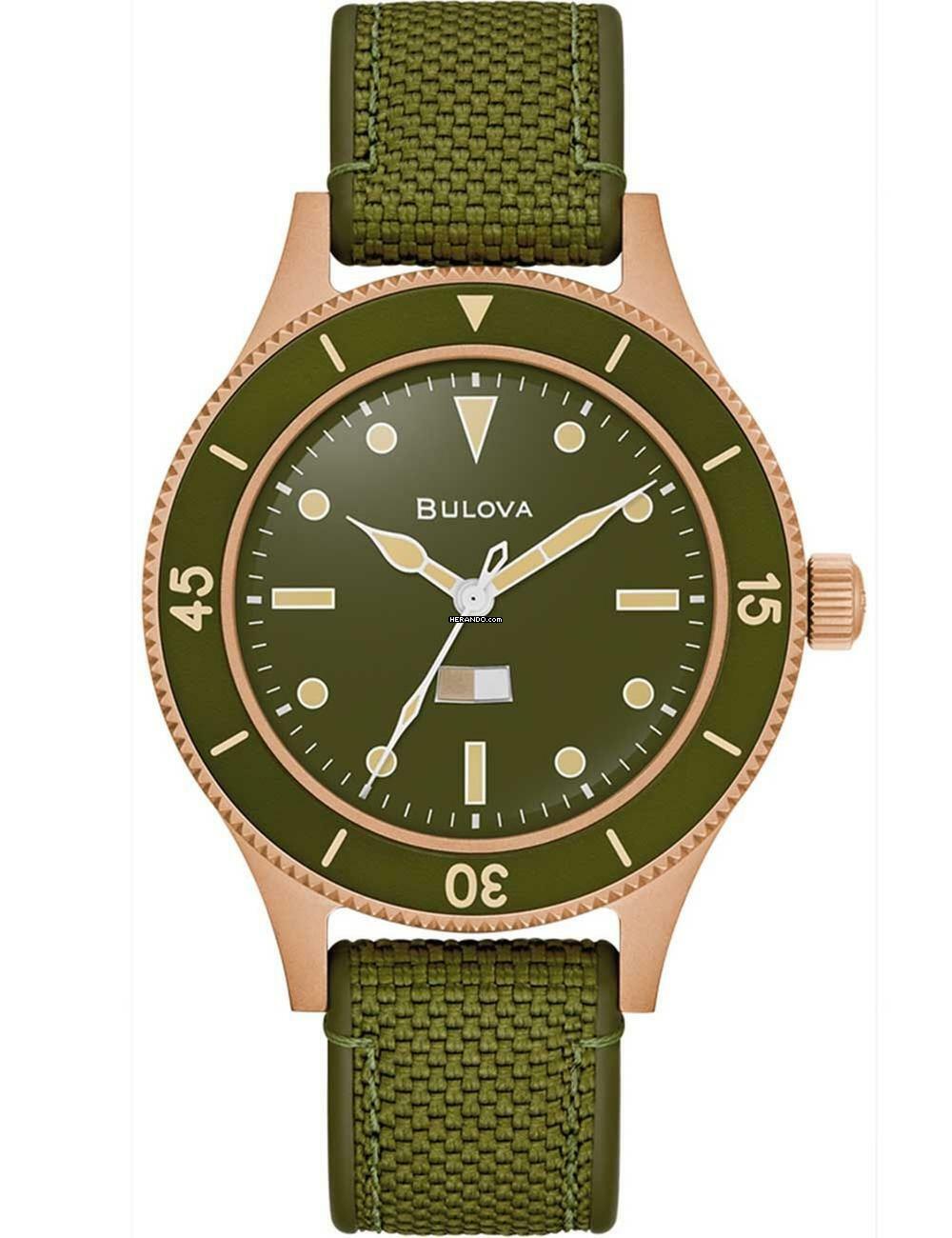 Bulova 98A324 Herrenuhr MIL-SHIPS Bronze 150th Anniversary 41mm 20ATM