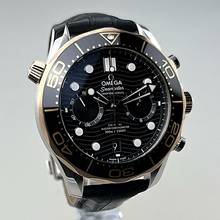 Thumbnail von Omega Seamaster Diver 300 M Professional Diver am Original Omega Lederarmband mit Faltschließe neuwertig Full Set zzgl. Omega Kautschukarmband mit Dornschließe neu