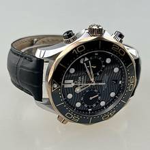 Thumbnail von Omega Seamaster Diver 300 M Professional Diver am Original Omega Lederarmband mit Faltschließe neuwertig Full Set zzgl. Omega Kautschukarmband mit Dornschließe neu