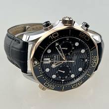 Thumbnail von Omega Seamaster Diver 300 M Professional Diver am Original Omega Lederarmband mit Faltschließe neuwertig Full Set zzgl. Omega Kautschukarmband mit Dornschließe neu