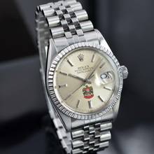 Thumbnail von Rolex Datejust 36 16030 Military by UAE Quraysh Hawk dial Full Set 1982 Full Set