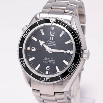  Omega Seamaster Planet Ocean 45,5 Black 600M – 2900.50.91 – like NEW – 02/2008 Full Set 