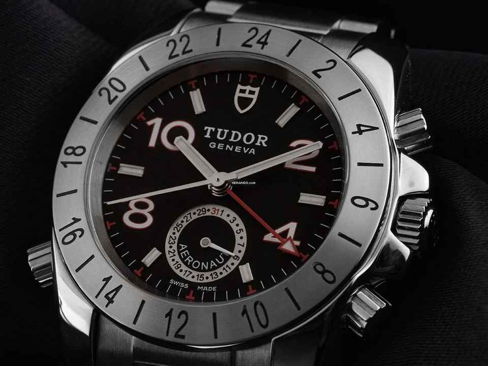  Tudor Sport Aeronaut GMT Ref.20200 2008 Full Set wie Neu Vintage Aeronaut GMT 