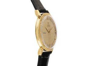 Thumbnail von Omega Classic Türler Vintage Ref.2849 1953 original Box sehr gut Vintage Türler Vintage 18kt Gelbgold Krokoleder