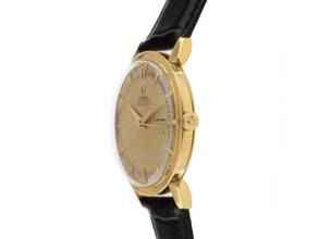 Thumbnail von Omega Classic Türler Vintage Ref.2849 1953 original Box sehr gut Vintage Türler Vintage 18kt Gelbgold Krokoleder