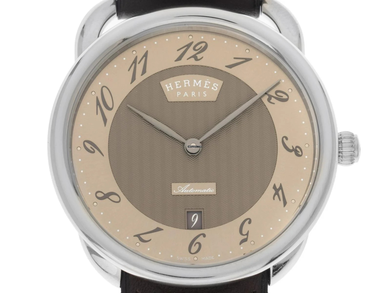 Hermès Arceau Ref.AR8.61AQ 2019 Full Set wie Neu Vintage Arceau