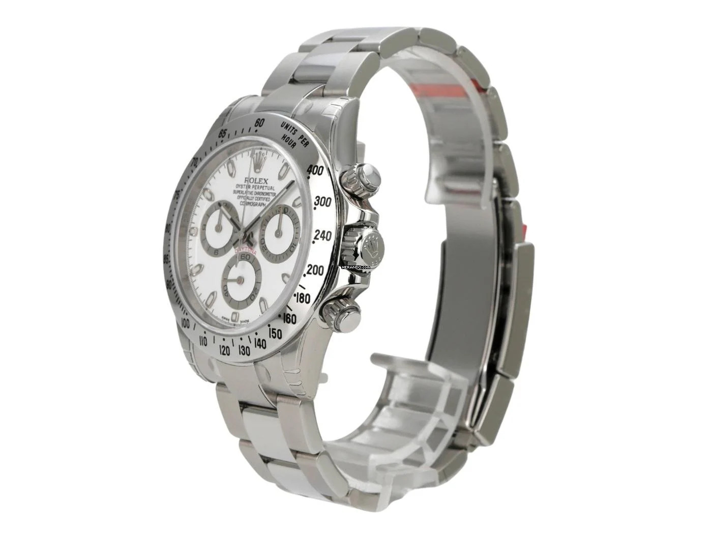 Rolex Daytona Edelstahl 116520 Weiß verklebt