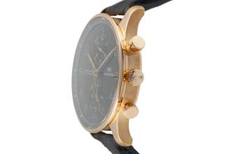 Thumbnail von IWC Portugieser Chronograph 18k Rotgold Handaufzug Herrenuhr Ref. IW371210 B&P