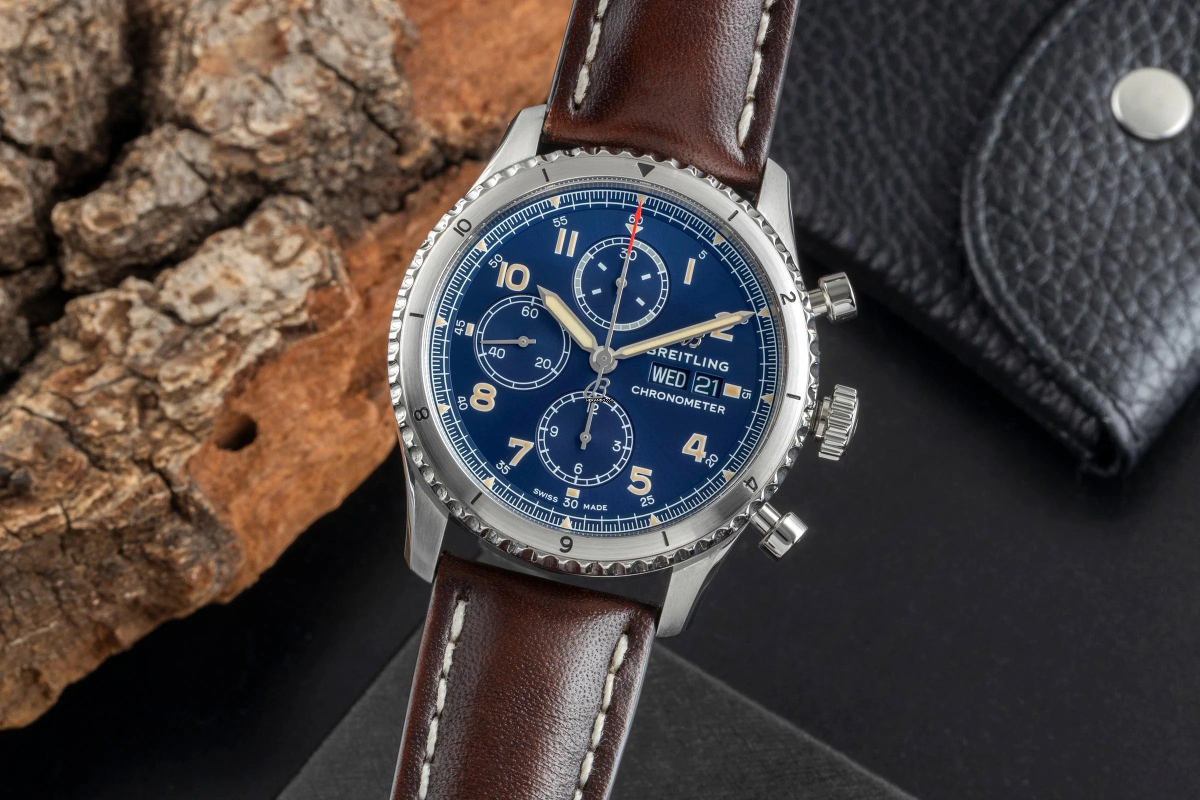 Breitling Aviator 8 Chronograph Stahl Automatik Herrenuhr Ref. A13316101C1X2 B&P