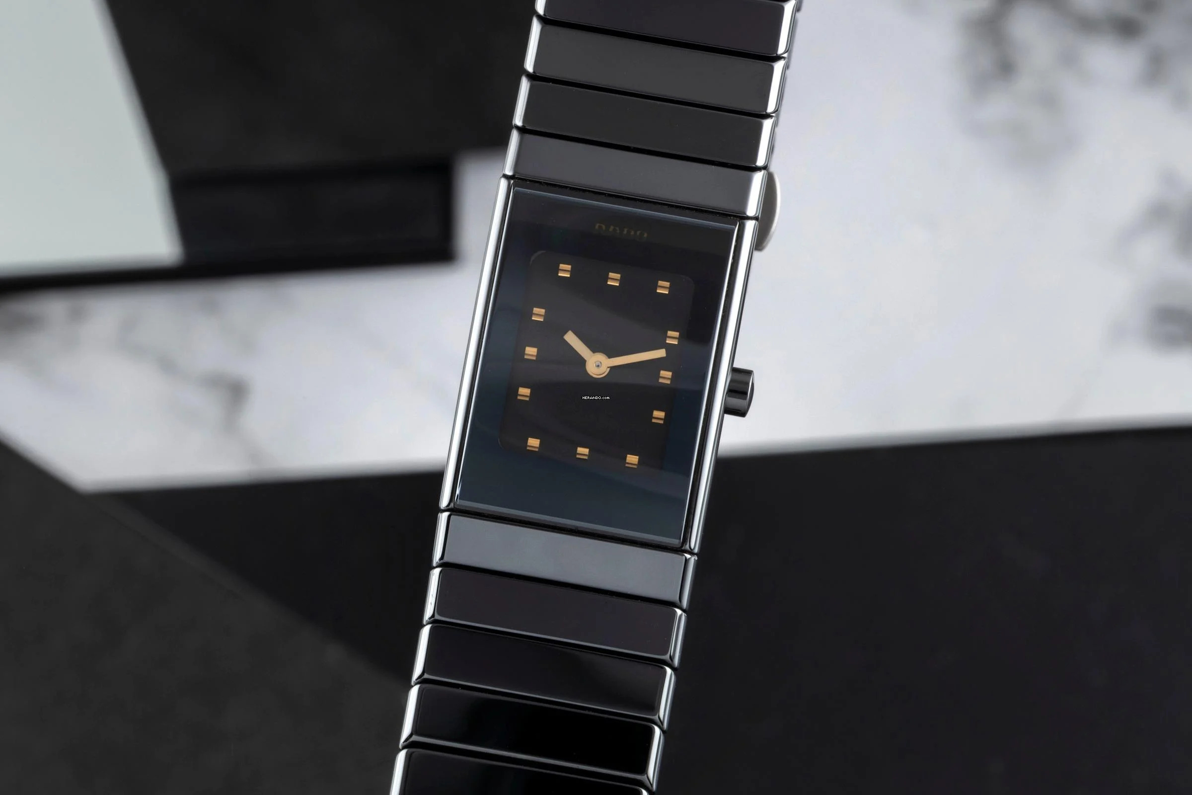  Rado Ceramica Diastar Ceramica Keramik / Titan Quarz Damenuhr Ref. 963.0539.3 