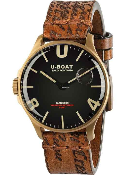  U-Boat 8467/B Darkmoon Herrenuhr 44mm IP Bronze 5ATM 