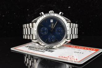 Thumbnail von Omega Speedmaster Date 39 Automatic 35118000 Blue Dial Vintage 1994