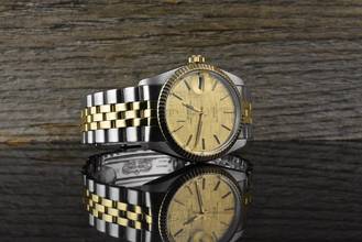 Thumbnail von Tudor Prince Oysterdate 75203 by Rolex Automatic Gold Linen Dial Tritium 1983