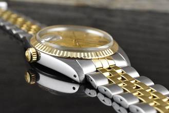 Thumbnail von Tudor Prince Oysterdate 75203 by Rolex Automatic Gold Linen Dial Tritium 1983