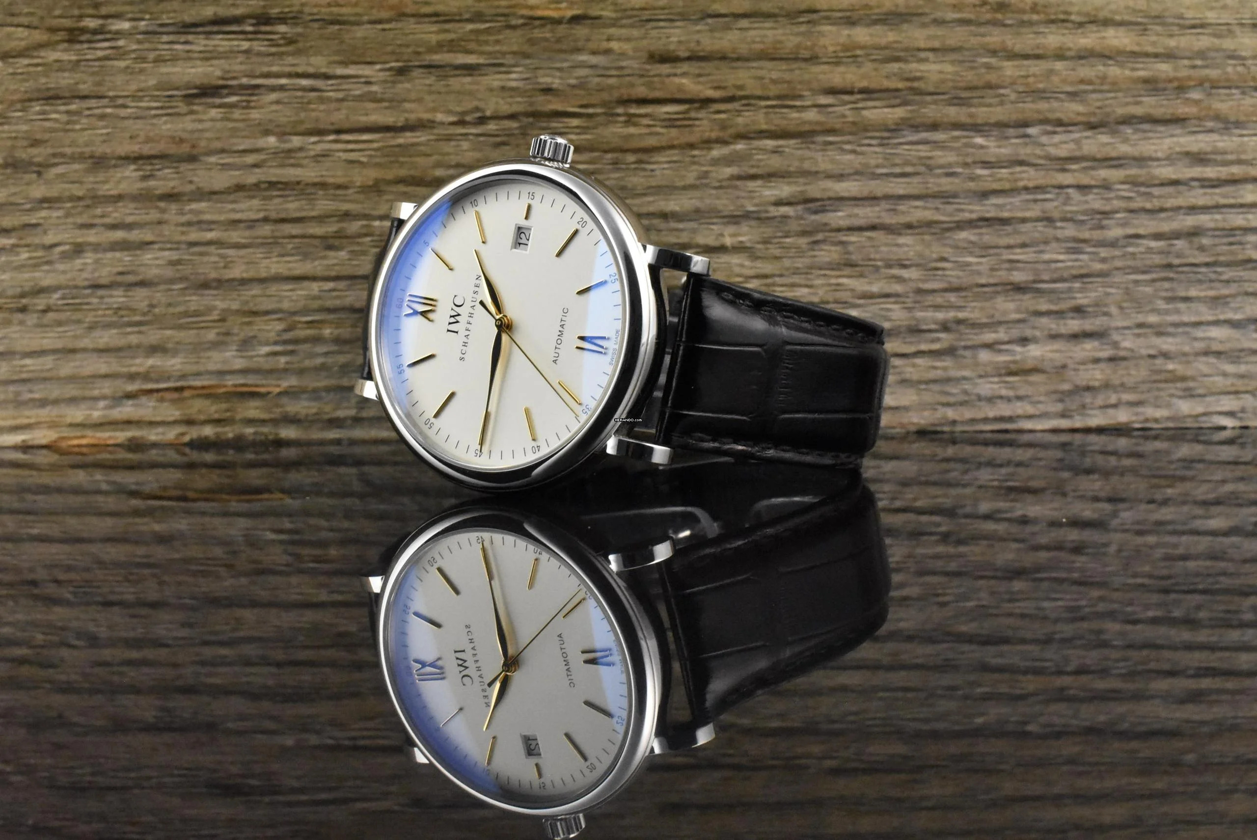 IWC Portofino Automatic 40MM IW3565 Steel / Gold Hands - Card 2020